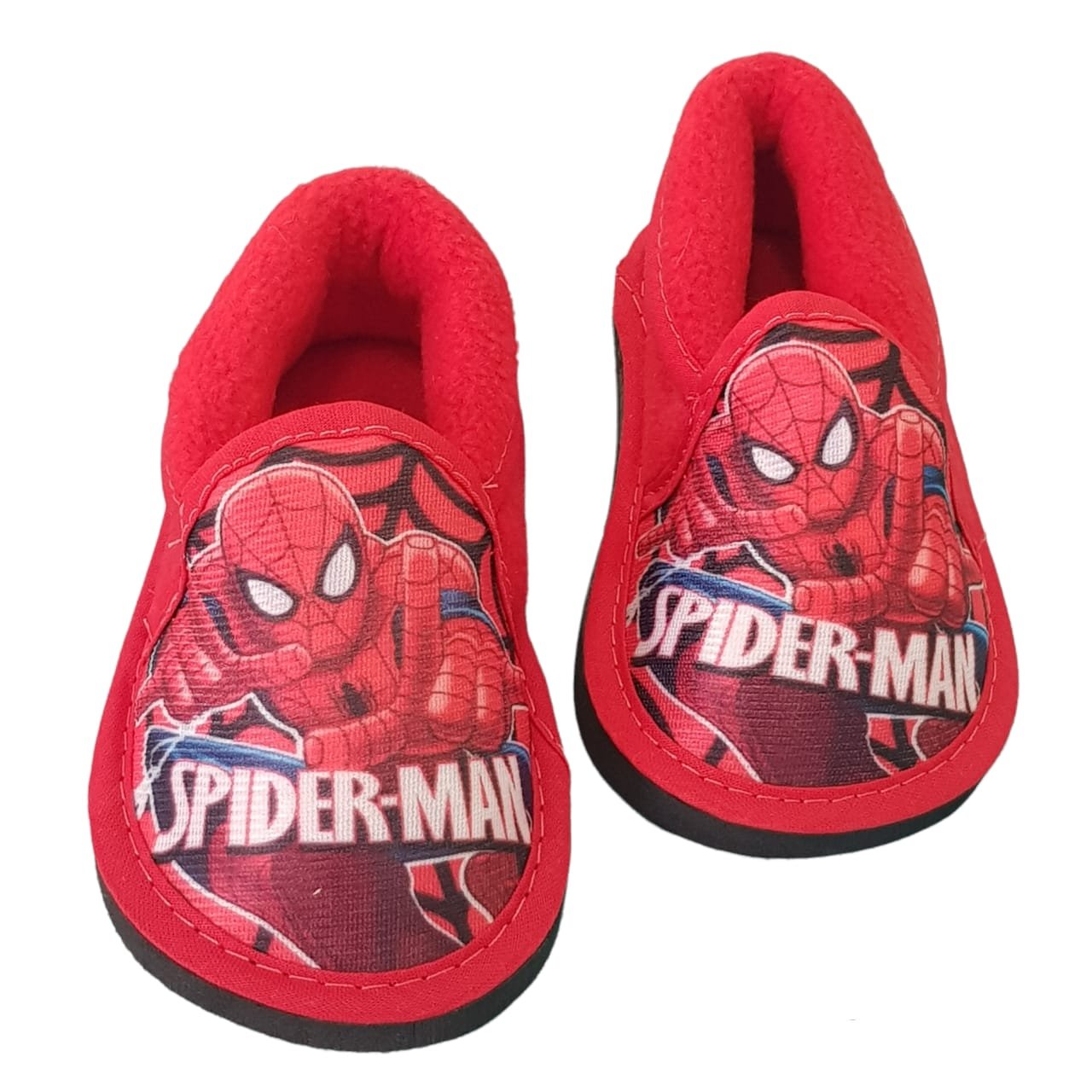 PANTUFLA-HORNITO-SPIDERMAN-ROJO